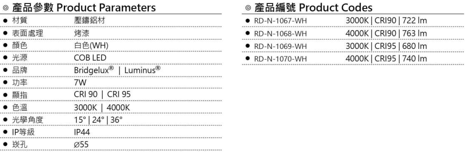 RD-LED-DEEP Led Downlight made by TJ2 lighting RD-MINI-IP-55 LED Downlight made by TJ2 Lighting, used for office lighting, commercial lighting